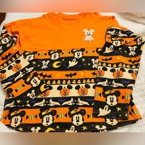 Disney Parks Halloween Mickey Spirit Jersey GUC Youth M Mickeys Not So Scary